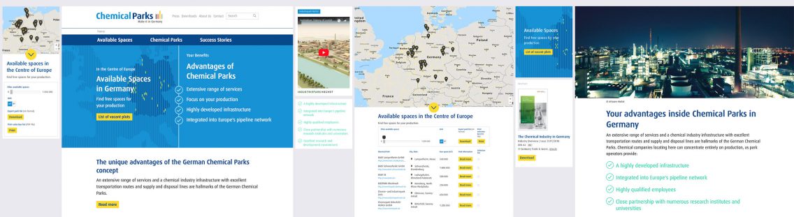 VCI Chemical Parks Webseite