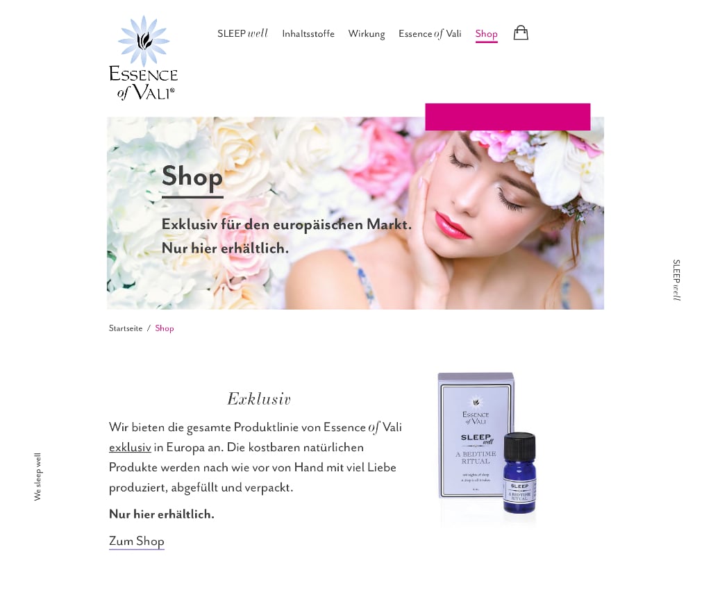 Screenshot WordPress Site
